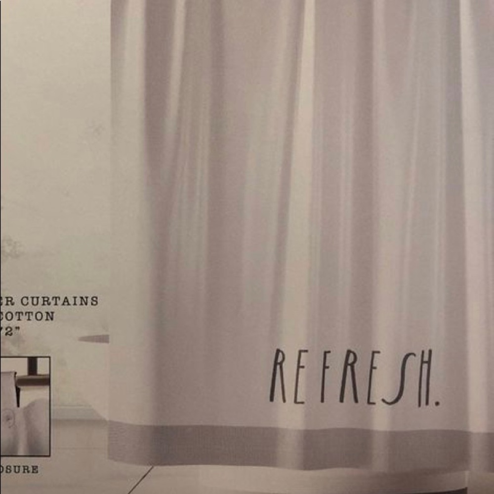 Rae Dunn Refresh Shower Curtain